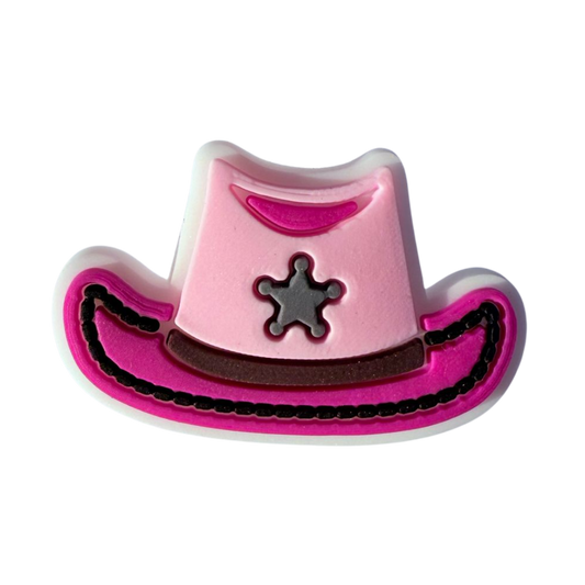 Pink Cowgirl Hat Charm
